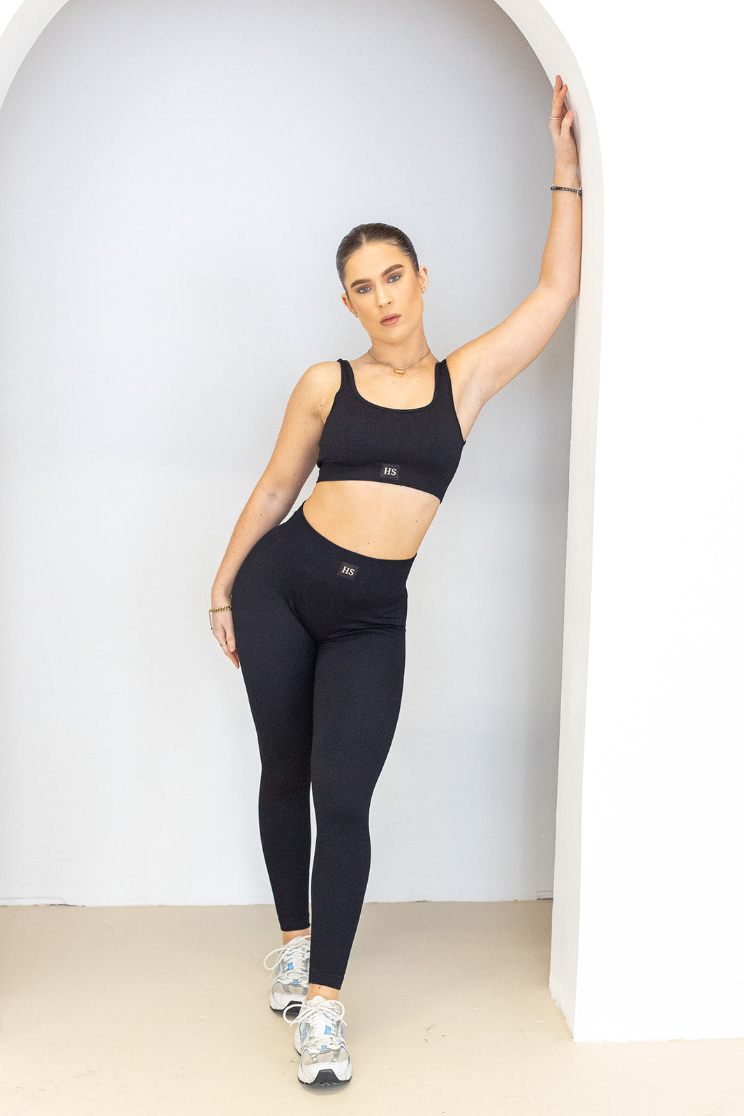 Get Sculpted Black Sports Bra