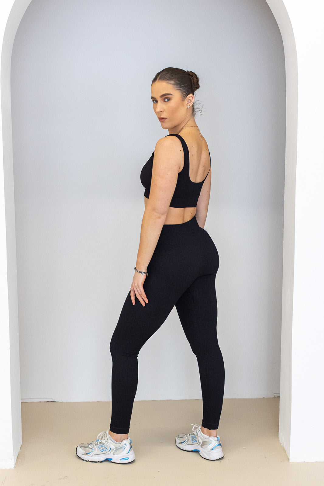Get Sculpted Black Sports Bra