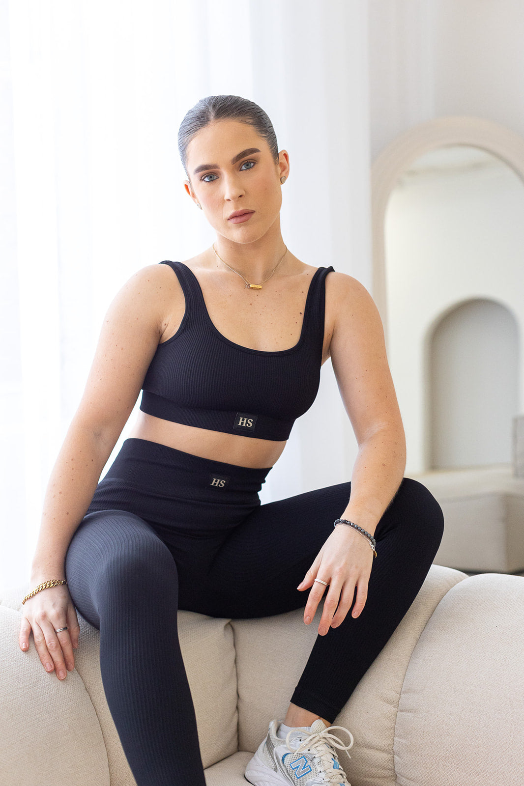 Get Sculpted Black Sports Bra
