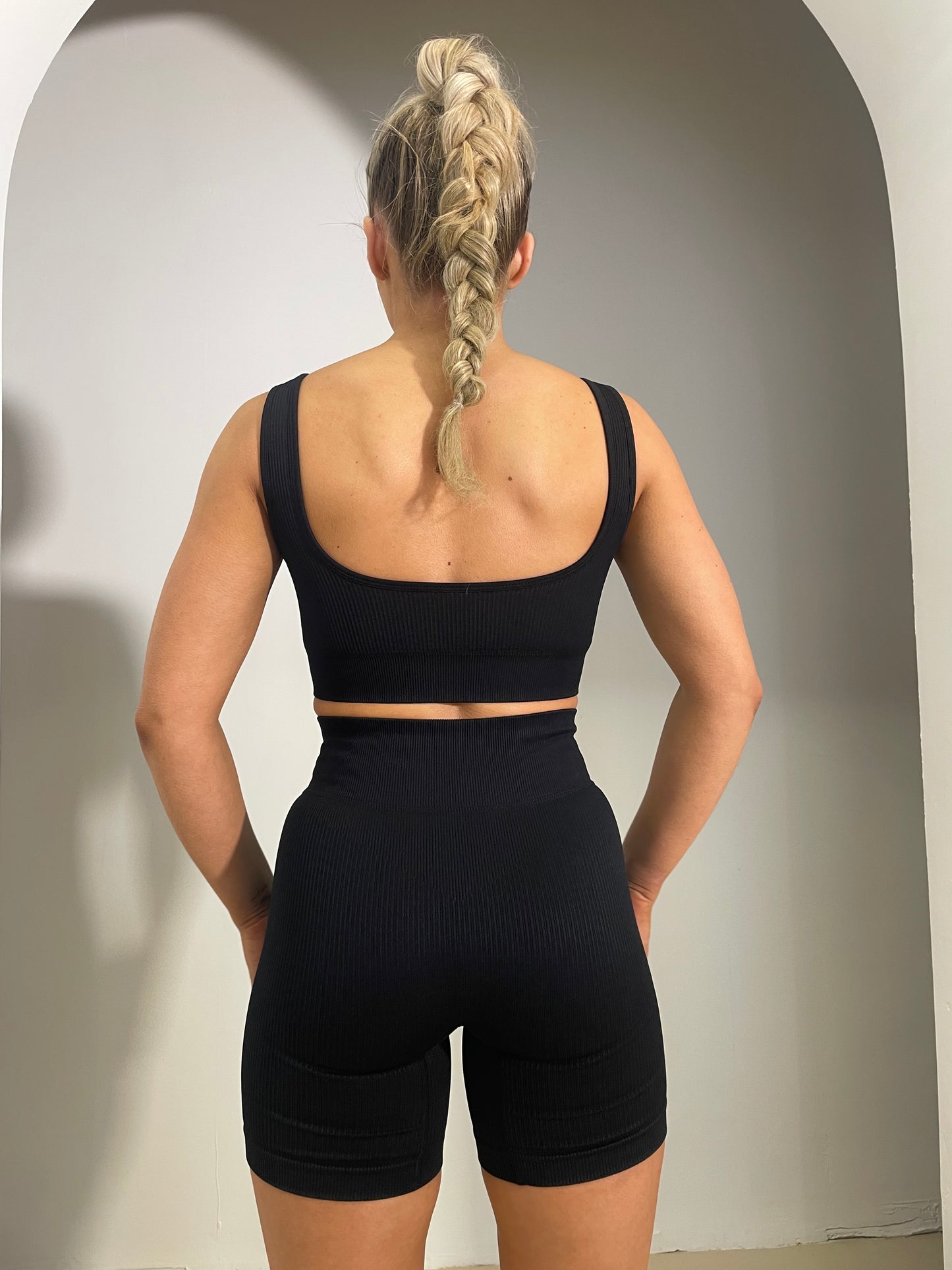 Get Sculpted Black Shorts
