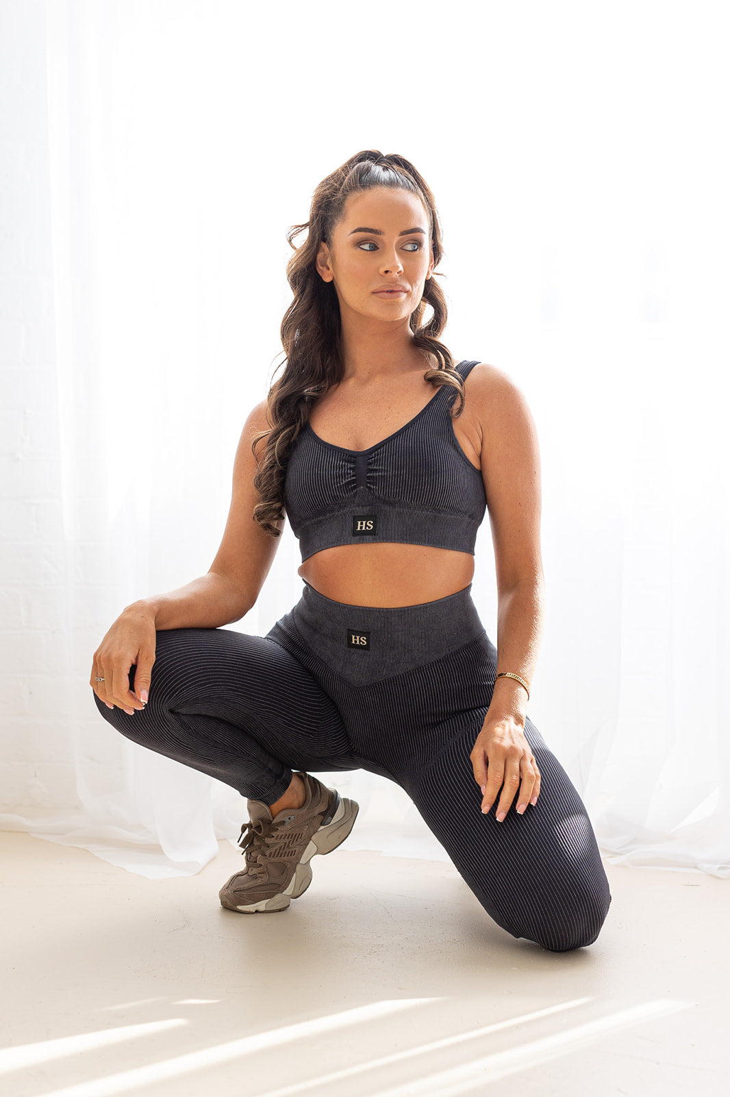 Ribbed Luxe Black Leggings