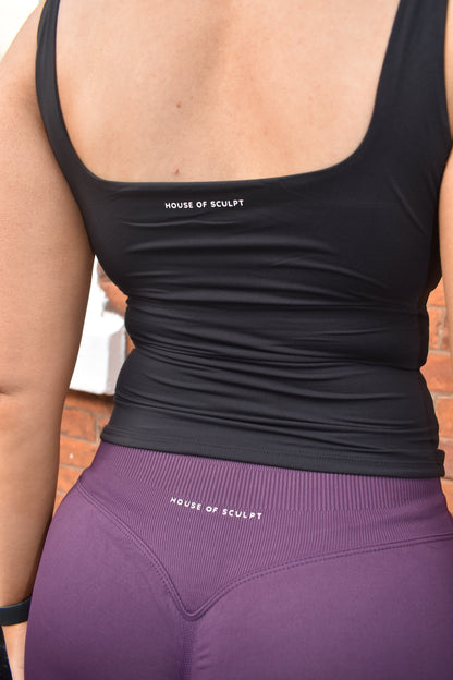 Everyday Black Sculpt Vest