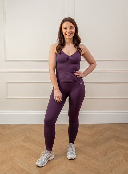 Evolve 2.0 Deep Berry Halterneck Top