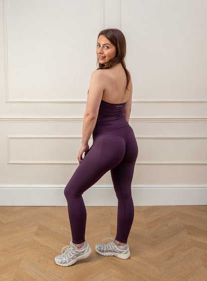 Evolve 2.0 Deep Berry Halterneck Top