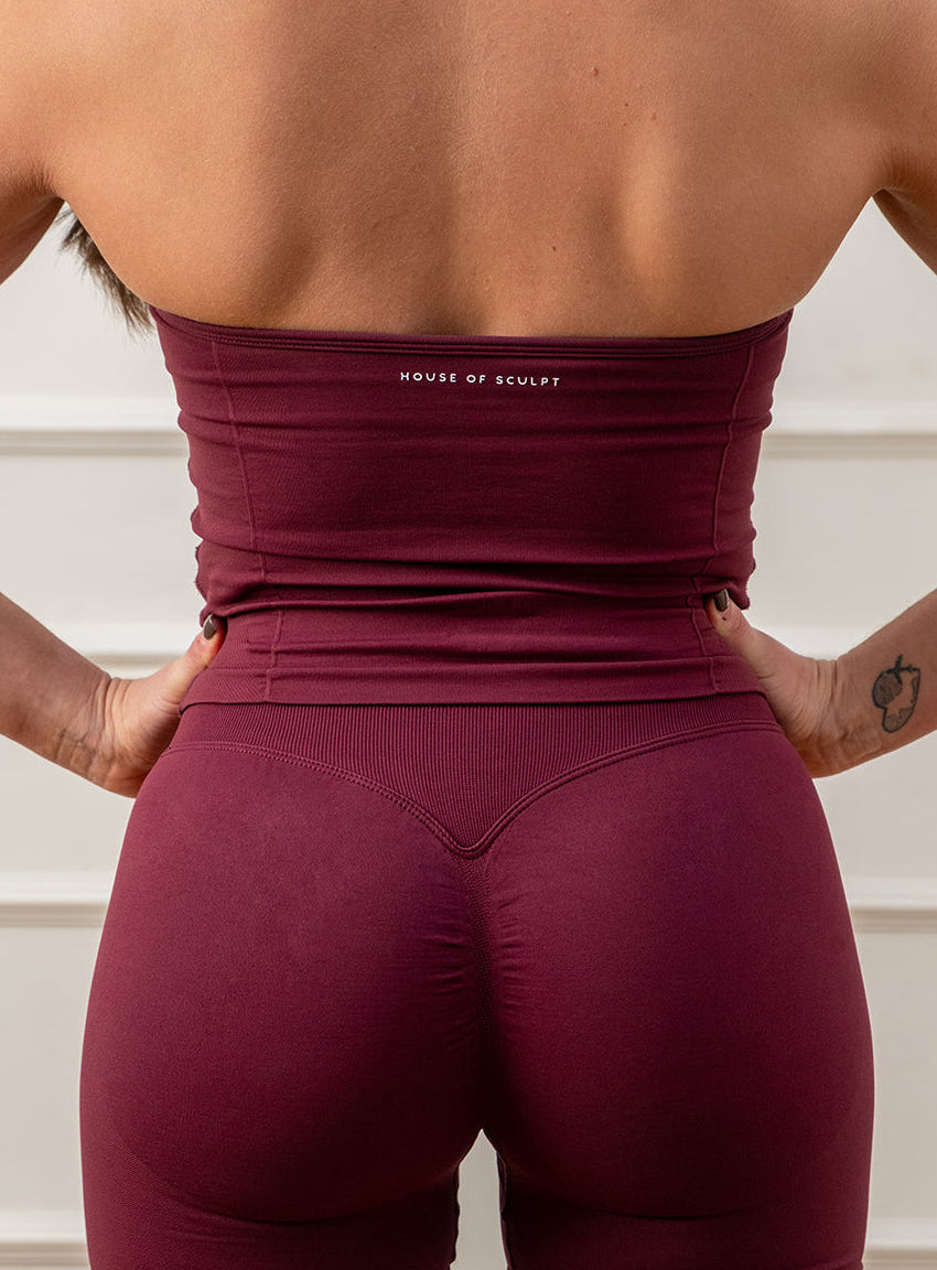 Evolve 2.0 Wine Red Halterneck Top