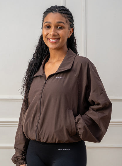Everyday Elevé Brown Windbreaker