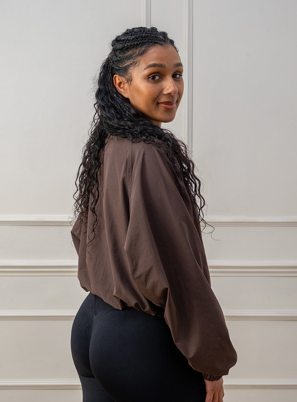 Everyday Elevé Brown Windbreaker