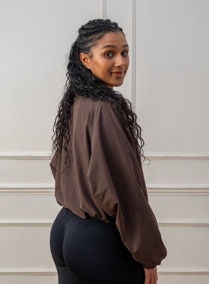 Everyday Elevé Brown Windbreaker
