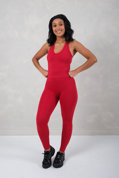 Soft Flow Leggings - Red